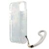 Guess GUHCP13SHFLSB iPhone 13 mini 5,4niebieski/blue hardcase Flower Strap